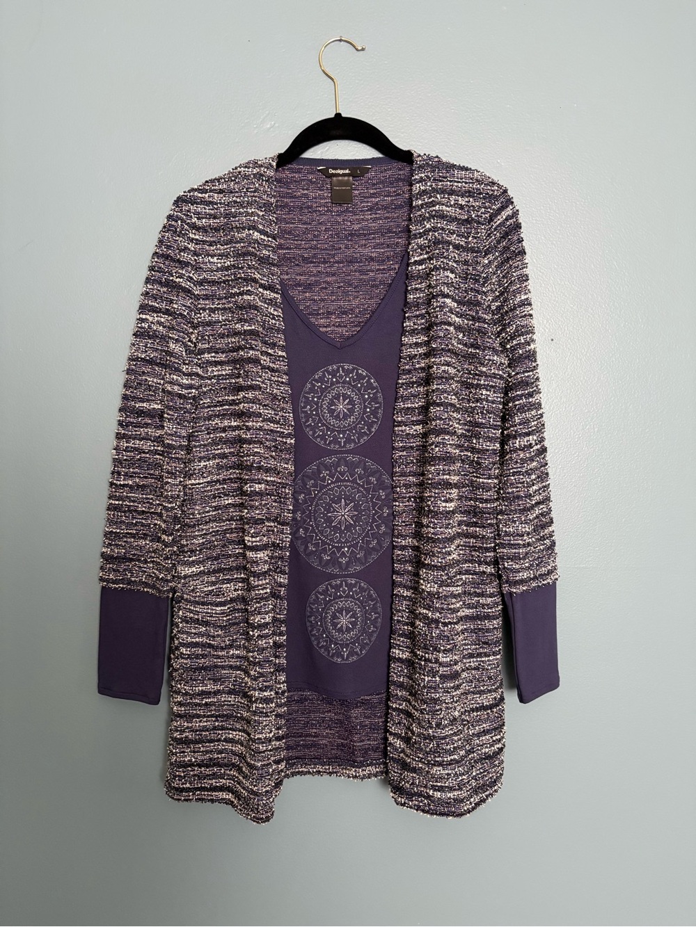 Desigual Women’s Open-Front Cardigan Sweater